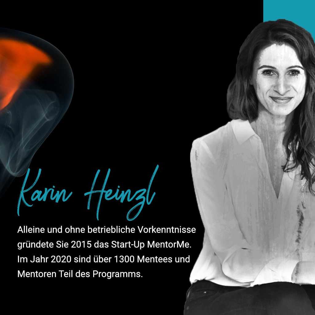 Karin Heinzl, die Gründern von MentorMe zum Thema Mentoring